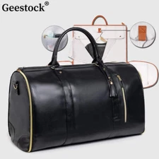 Geestock Folding Suit Storage Bag New PU Travel bag Large Waterproof Travel Suit
