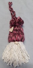 New Handmade Yarn / Cotton Gnome Ornament Christmas / Valentine's Day