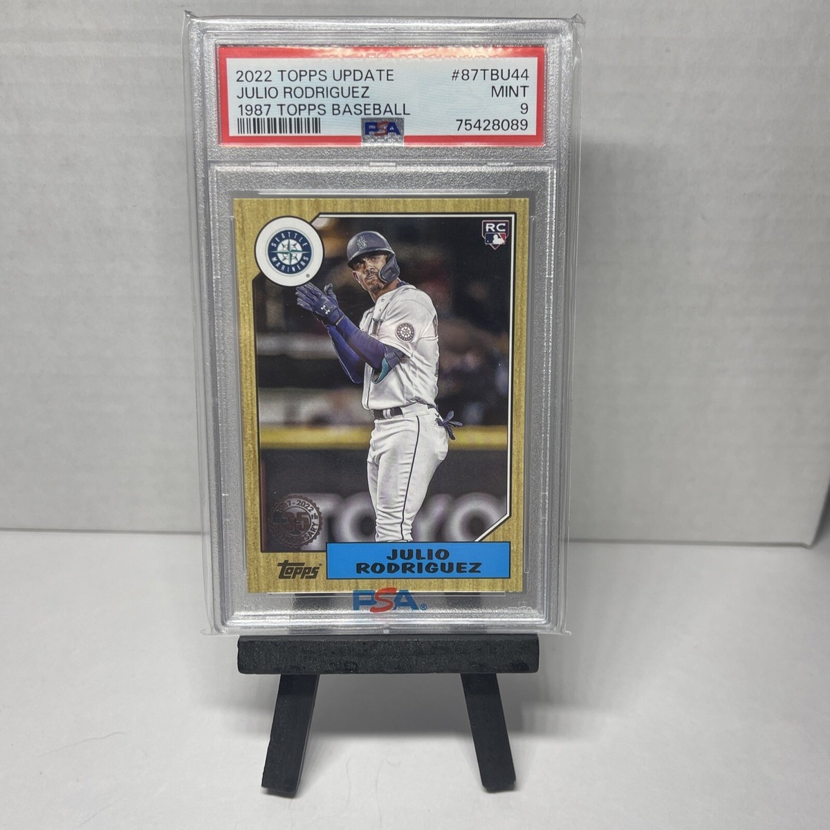 2022 Topps Update 1987 Julio Rodriguez Rookie Card Mariners RC PSA 