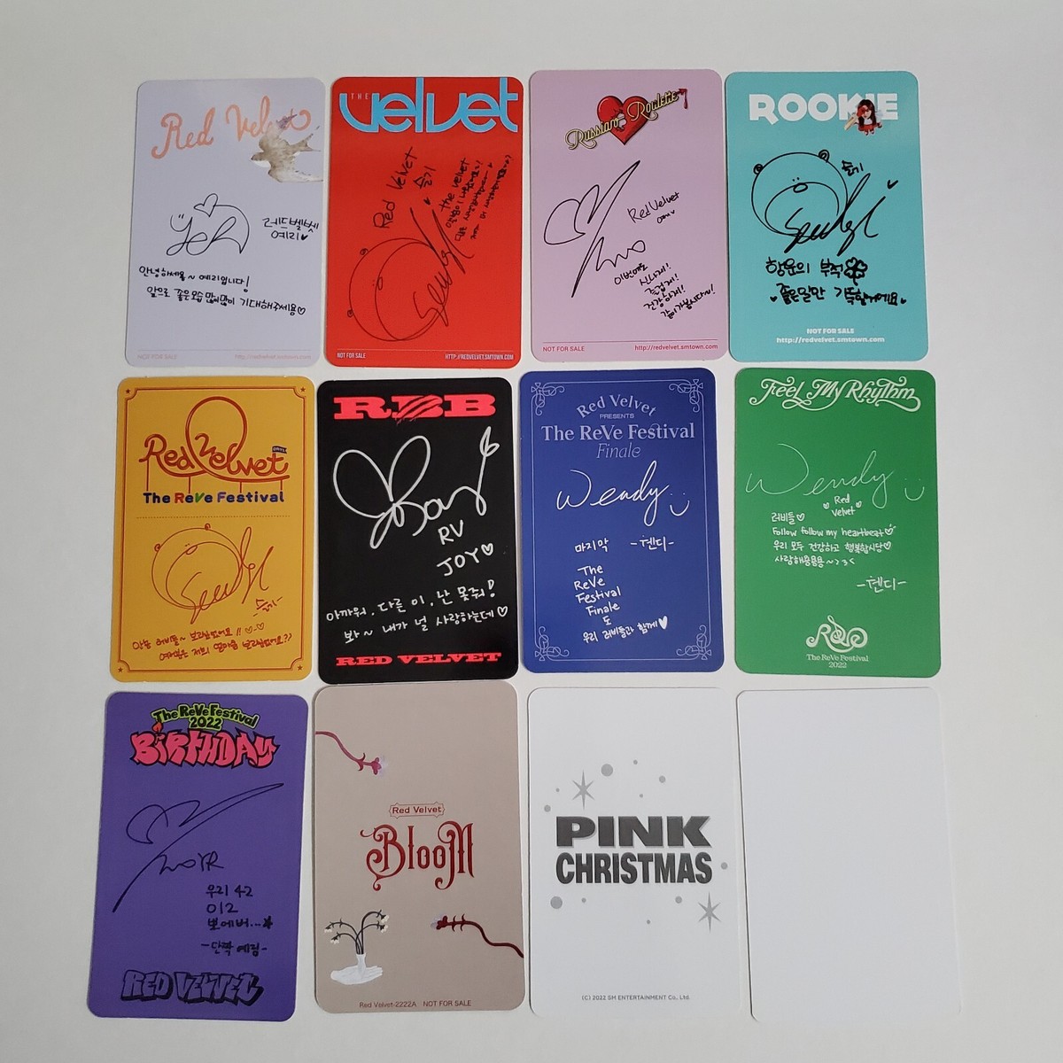 RED VELVET Assorted Kpop Official Album and Misc Photocards | eBay