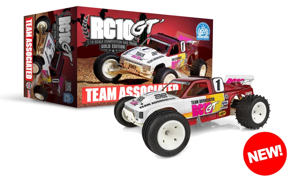 Associated 7066 Nitro RC10GT Classic 1/10 Scale Competition Truck Gold Edition - Image 2 of 4