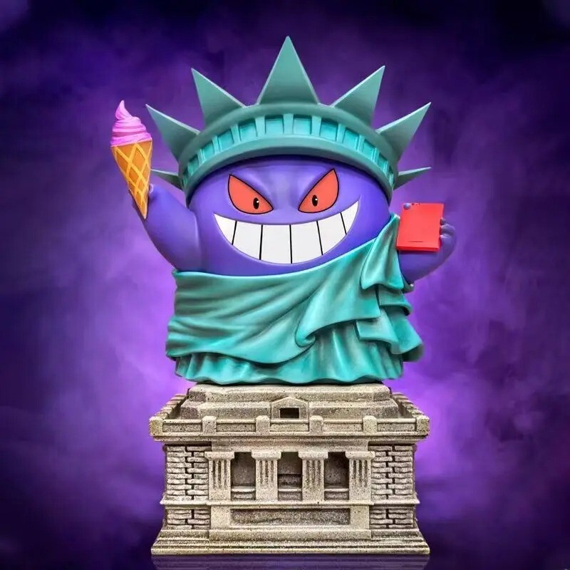 Figurine Pokémon Ectoplasma Gengar Statue of Liberty 14cm Anime Manga