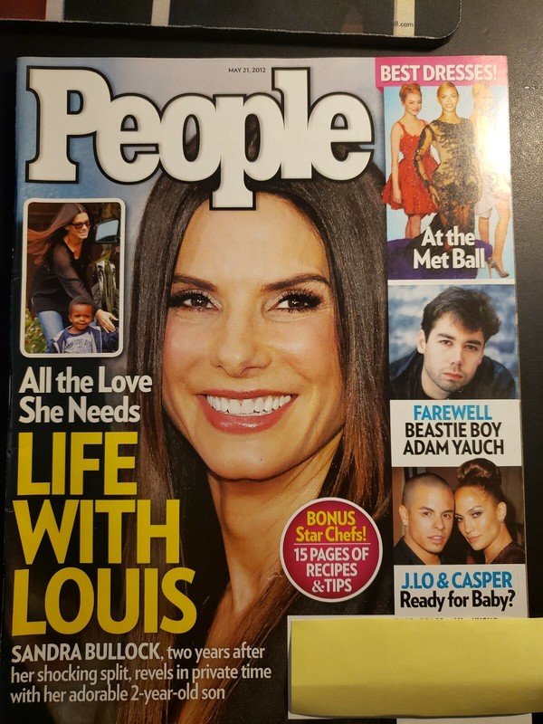 PEOPLE MAGAZINE~ May 21, 2012 Sandra Bullock