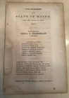 CIVIL GOVERNMENT STATE OF MAINE 1867 GOVERNOR JOSHUA L CHAMBERLAIN ADDRESS!