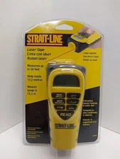 Strait-Line Laser Tape, Measures 50 Feet Calculates Square Foot & Cubic Feet New