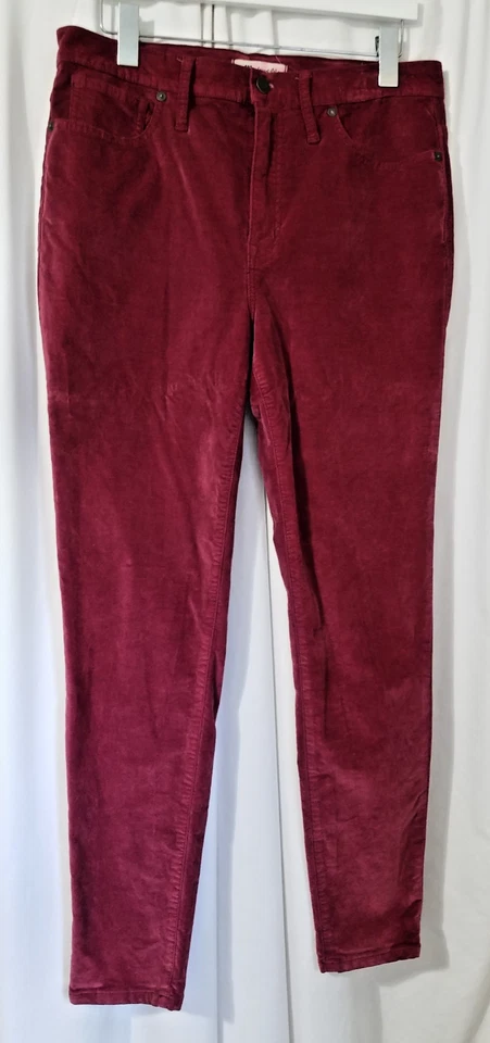 Jeans Madewell 10” tiro alto ajustados elásticos edición terciopelo - talla 31 - usados
