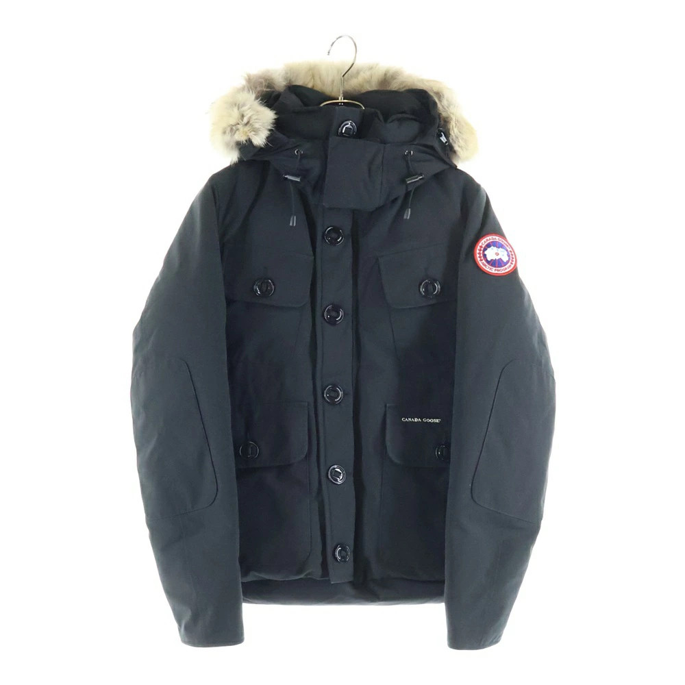 CANADA GOOSE Size: S RUSSELL Hoodie Fur Hooded Down Jacket Hoodie Black 2301JM [