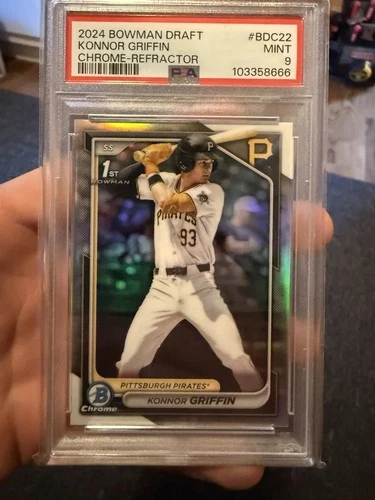 2024 Bowman Draft Konnor Griffin First Bowman Chrome Refractor PSA 9