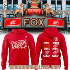 Detroit Red Wing 100Th Anniversary Unisex Two Sides Hoodie