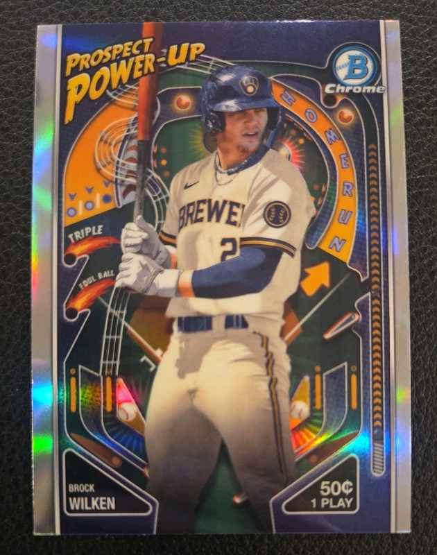 2024 Bowman - Chrome Refractors #PP-7 Brock Wilken Prospect Power-Up