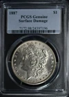 1887 Morgan Dollar PCGS Genuine
