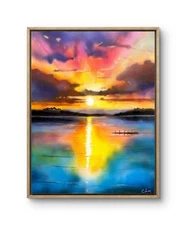 24 x 30 God’s Majesty EXPRESSIONISM ORIGINAL  HANDMADE SIGNED COLORFUL Painting