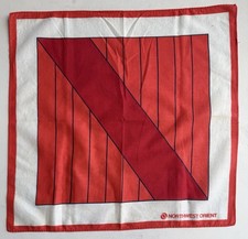 Vintage Northwest Orient Airlines Red Logo Sc...
