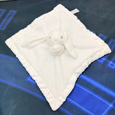 Carter's Just One You Security Blanket Baby White Bunny Floral Satin Trim