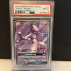 Pokémon Mewtwo GX Full Art Ultra Rare Holo TCG Card Shining Legends PSA 8
