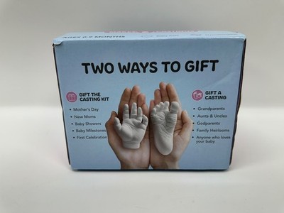 Luna Bean Baby Footprint Hand Casting Kit Premium Newborn Infant Keepsake NEW