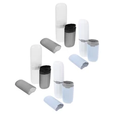  8 Pcs Oral Hygiene Accessory Travel Case Portable Toothbrush Container