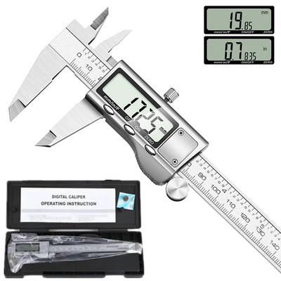 6'' 150mm Digital Messschieber Messlehre Schieblehre Edelstahl Messschieblehre