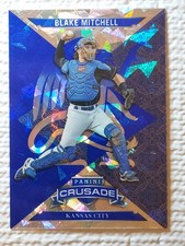 2025 Panini Crusade Blake Mitchell #22 Blue Cracked Ice