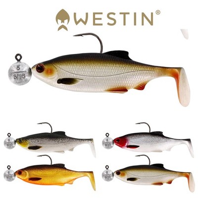 Westin Ricky The Roach R'N R - 2 Stk. 7cm & 10cm Gummifisch montiert Hecht Köder