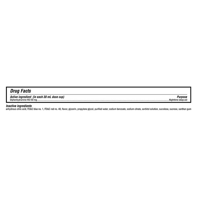 Diphenhydramine HCl 50mg Sleep Aid Liquid 3-Pack x 12oz Compare ZzzQuil Exp-1/28