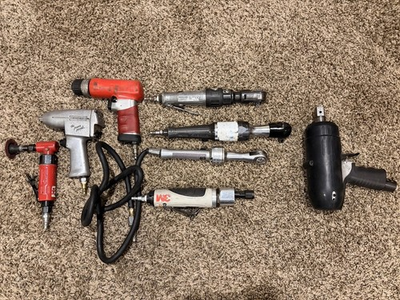 #ad Huge Snap On Ingersoll Rand Viking Air Flexs Air Tools Lot $500.00