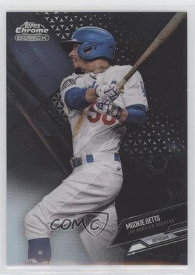 2021 Topps Chrome Black Refractor /199 Mookie Betts #91 s7f
