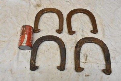 Vintage Ringer Forged Steel Horse Shoe Set of 4 Throwing Horseshoes