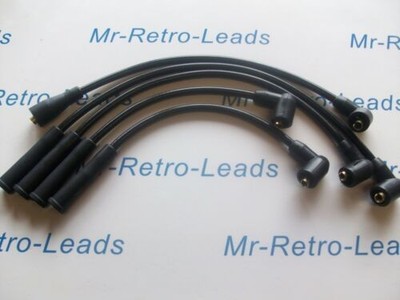 BLACK 8MM PERFORMANCE IGNITION LEADS FOR TRIUMPH TR3 TR4 TR4A QUALITY HT LEADS