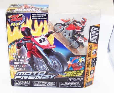 SPIN MASTER AIR HOGS R/C MOTO FRENZY DIRT BIKE RADIO CONTROL MOTORCYCLE #8 RED