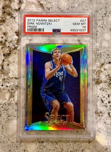 Dirk Nowitzki 2012 Panini Select Silver Prizm #27 PSA 10 Gem Mint Mavs SP Pop 7