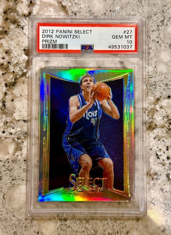 Dirk Nowitzki 2012 Panini Select Silver Prizm #27 PSA 10 Gem Mint Mavs SP Pop 7