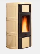 EXTRAFLAME 1295301 ISIDE IDRO 5.0.16 TERMOSTUFA A PELLET VENTILATA PERGAMENA A+