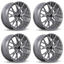 Set Of 4 17 Gunmetal Machined Alloy Wheels Rims For Mazda 5x114.3 Zinl Flow For