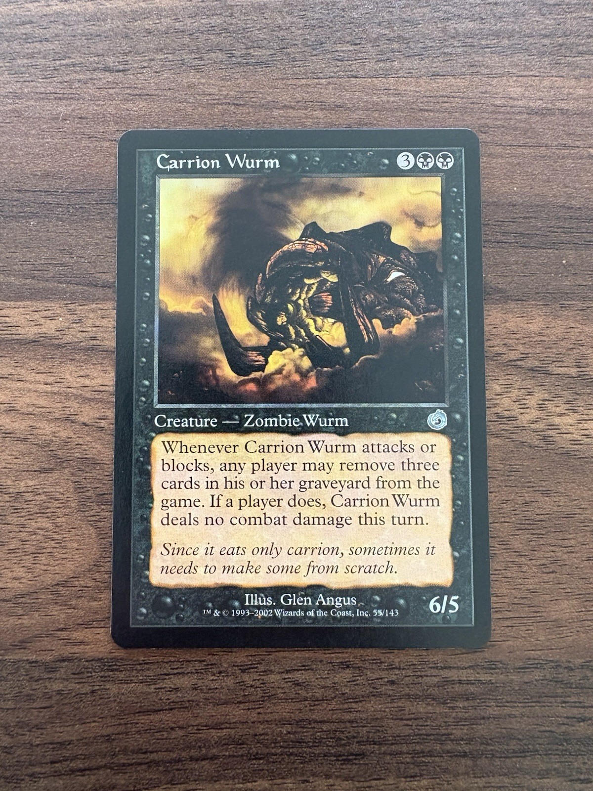 MTG Torment --- CARRION WURM --- Uncommon! NM! Magic the Gathering! 55/143