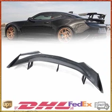 Fit 16-2022 Chevy Camaro Carbon Fiber ZL1 1LE Style Rear Trunk Spoiler Wing Lip