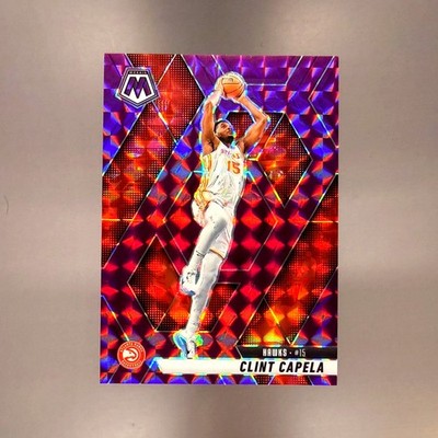 CLINT CAPELA 2024-25 Panini Mosaic Purple Mosaic /99 Hawks #173 SP MINT NBA