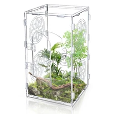 Jumping Spider Enclosure, 12x6x6 Inch Acrylic Tarantula Enclosure, Jumping Sp...
