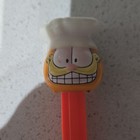 Garfield Chef Head PEZ Candy Dispenser Orange/White Head Red Stem — photo 2