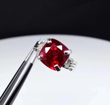 8 Ct Certified Natural Blood Red Ruby 925 Sterling Silver Ring   All Sizes