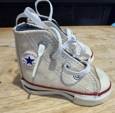 Converse All Star Hi Top Infant Toddler Baby Size 1 Cream Off White Sneakers