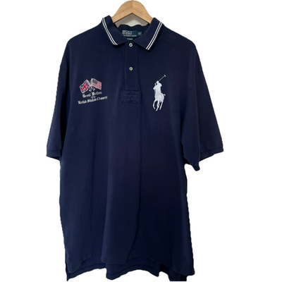 Polo Ralph Lauren Polo Shirt Men 2XL Tall Blue Big Pony Great
