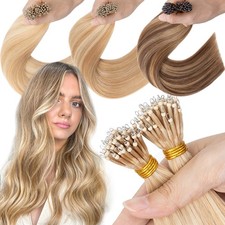 Nano Ring Beads Tip Micro Loop Link Tip 100 Human Remy Hair Extensions 150Grams