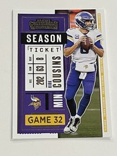 2020 Panini Contenders Football #44 - Kirk Cousins - Minnesota Vikings