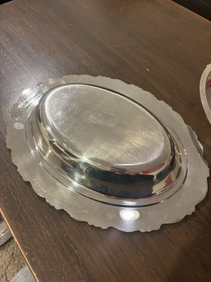 Plato para servir de plata Foto 3 de 4