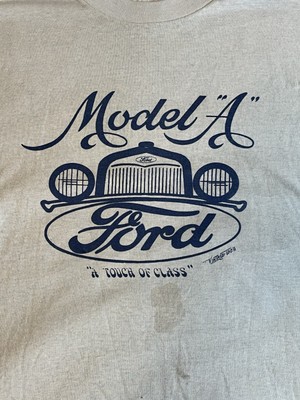 Vintage Tees 1980s Light Blue Model “A” Ford Vintage Tee Shirt