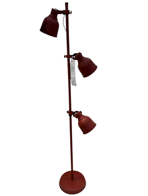 Brand New IKEA HEKTAR Floor Lamp with 3-Spotlights Brown-Red