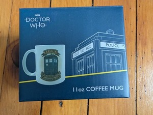 Dr. Doctor Who TARDIS Tattoo Every Day Mug 11oz Ceramic BRAND NEW