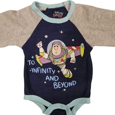 Disney Baby Toy Story Buzz Lightyear Bodysuit 3/6M Infant One Piece Oneie