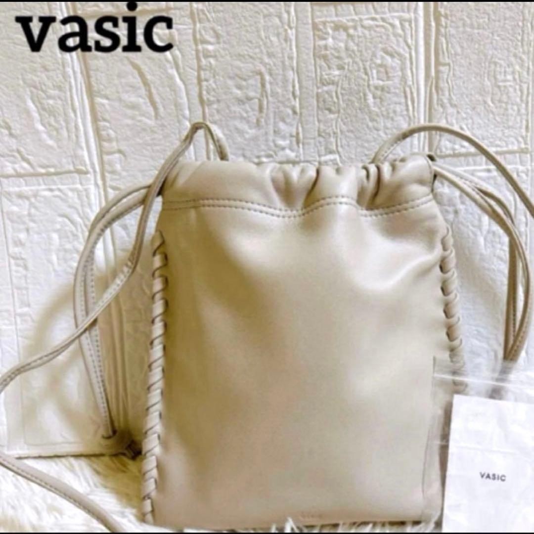 VASIC Wells Mini Mini Leather Drawstring Shoulder… - image 1